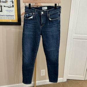 Agolde Dark Blue Ankle Jeans